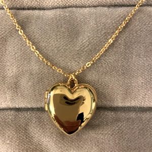 JCrew Crewcuts kid’s gold heat locket NWT